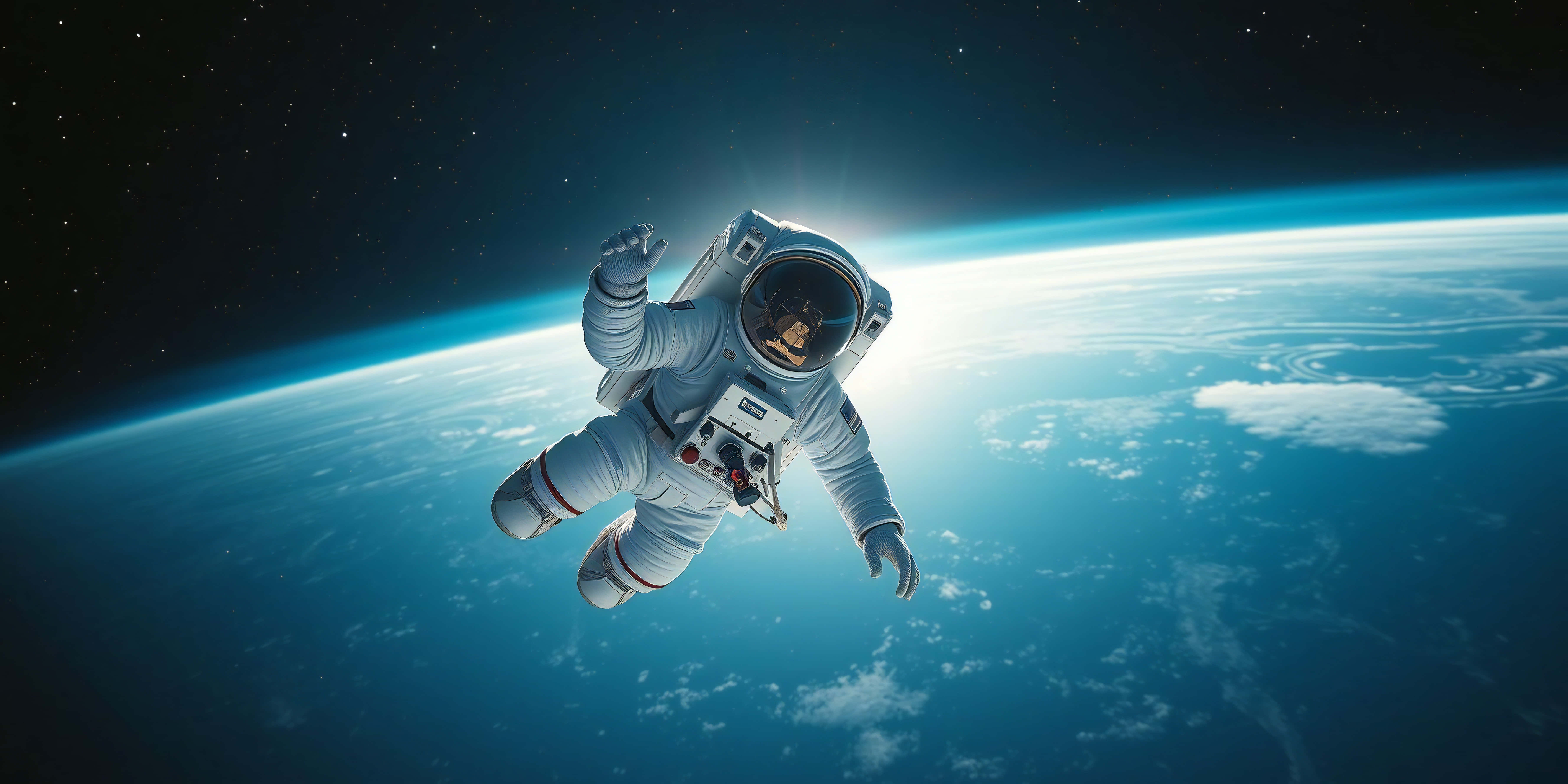 astronaut, space, Earth, 5K Desktop Wallpaper