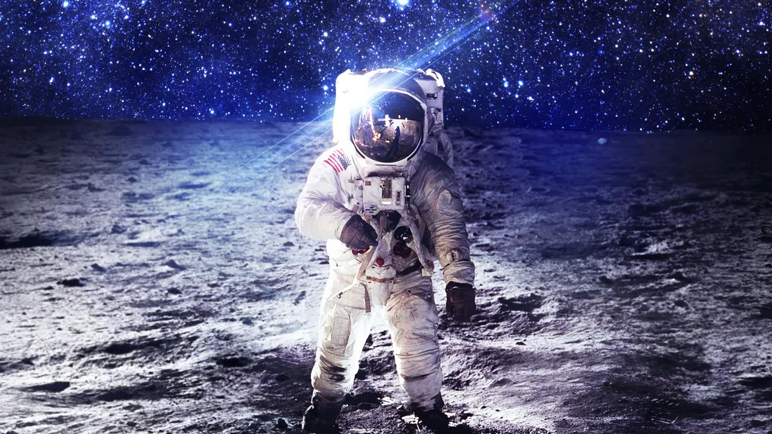 Astronaut On Moon