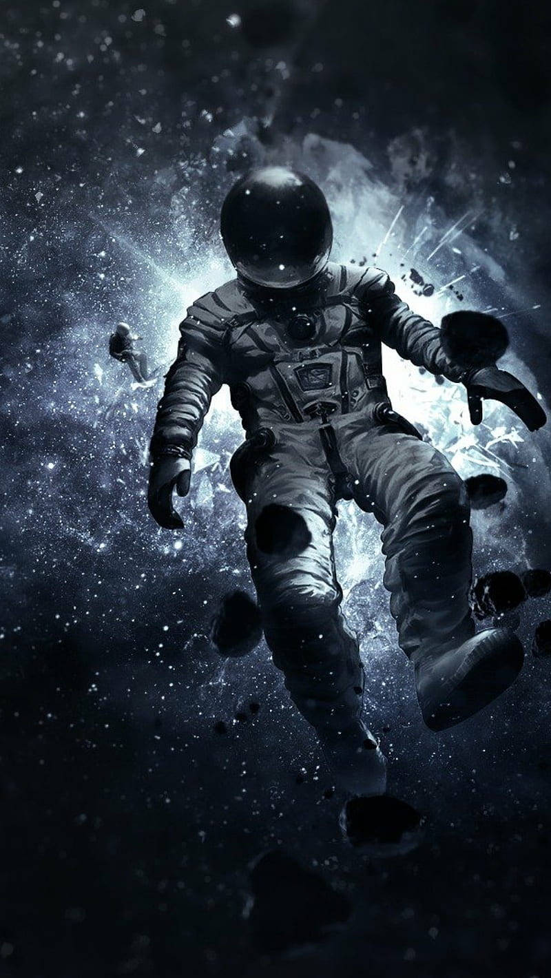 Astronaut, deep space, stars, HD Phone Wallpaper