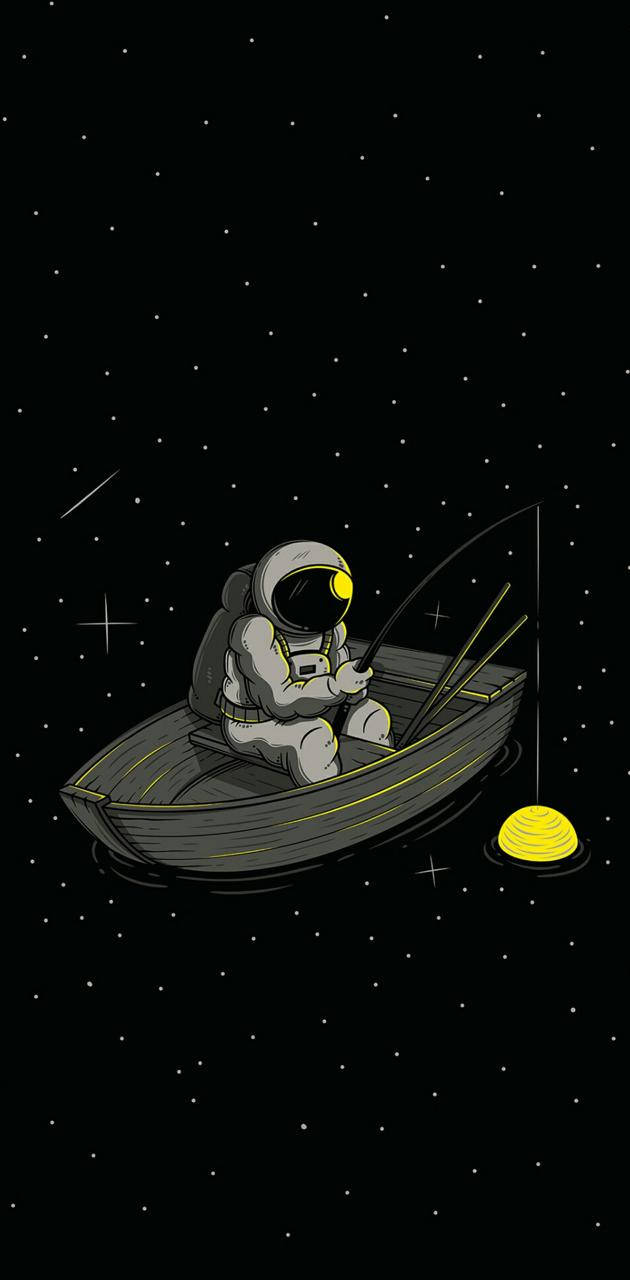 astronaut, spacesuit, small boat, HD Phone Wallpaper
