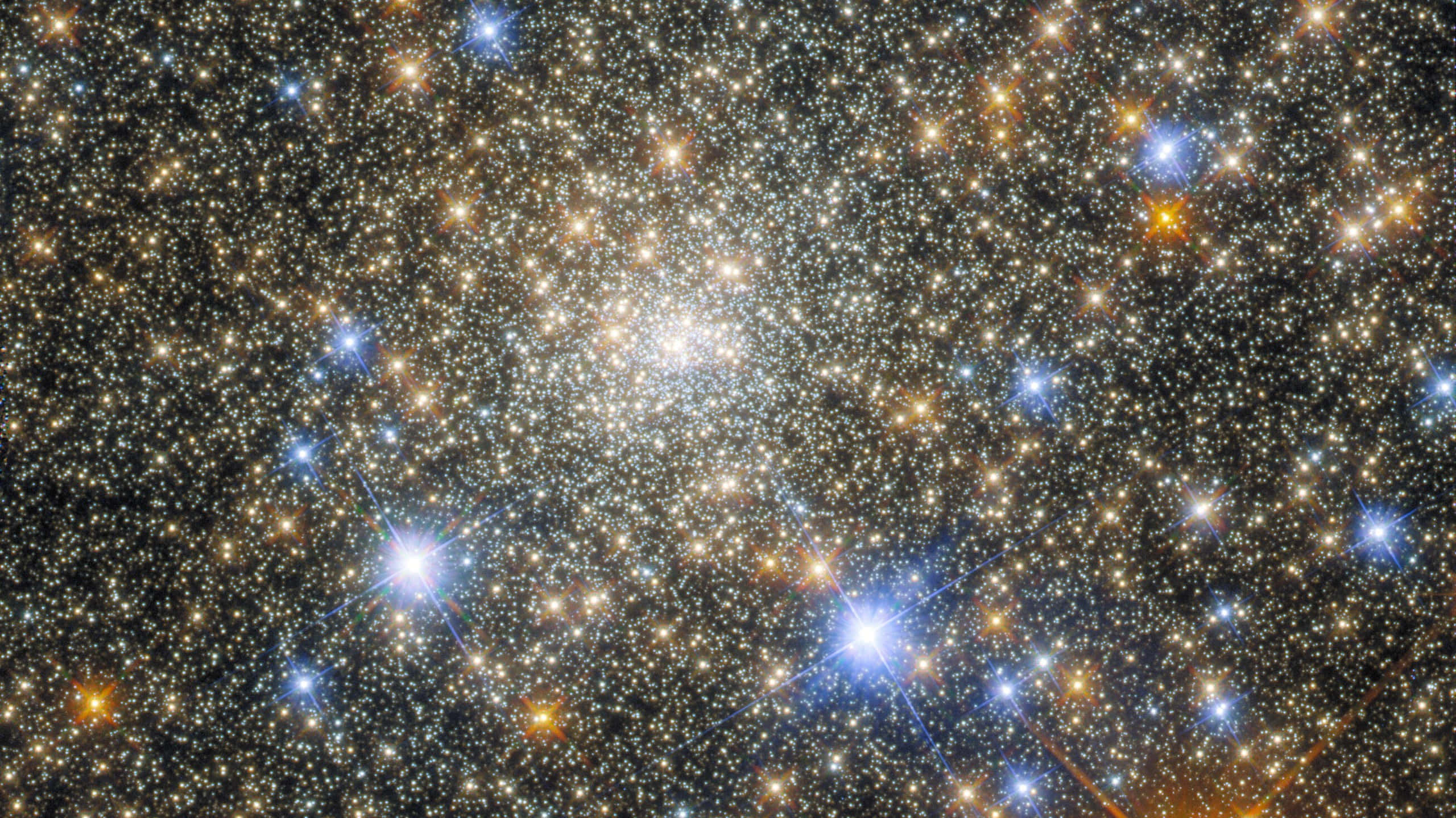 star, galaxy, vibrant blues, 2K Desktop Wallpaper