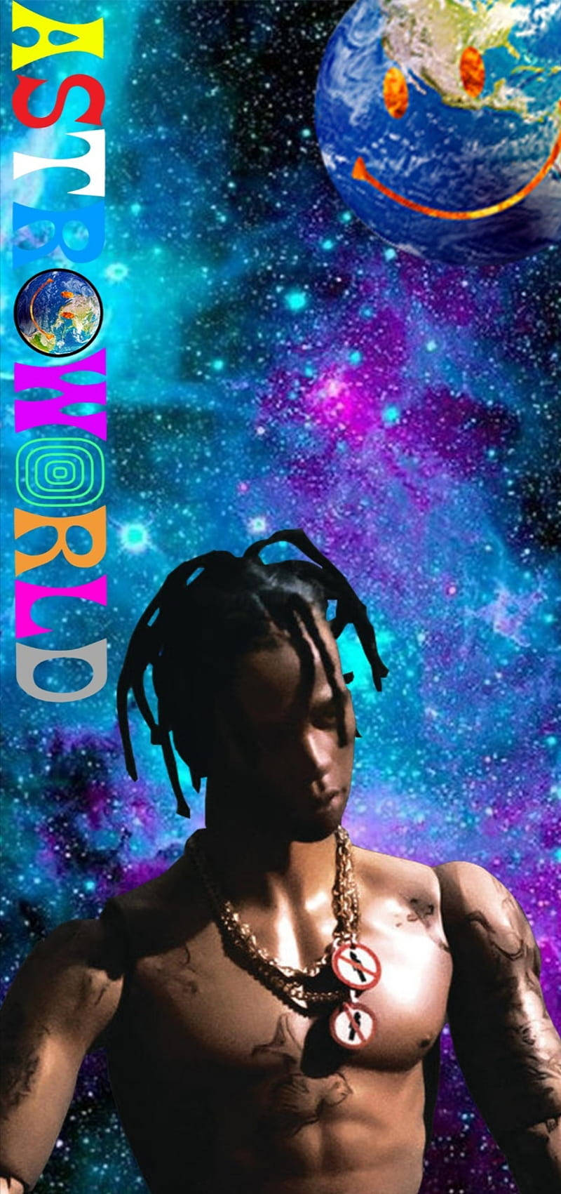 Astroworld, iPhone, cosmic backdrop, HD Phone Wallpaper