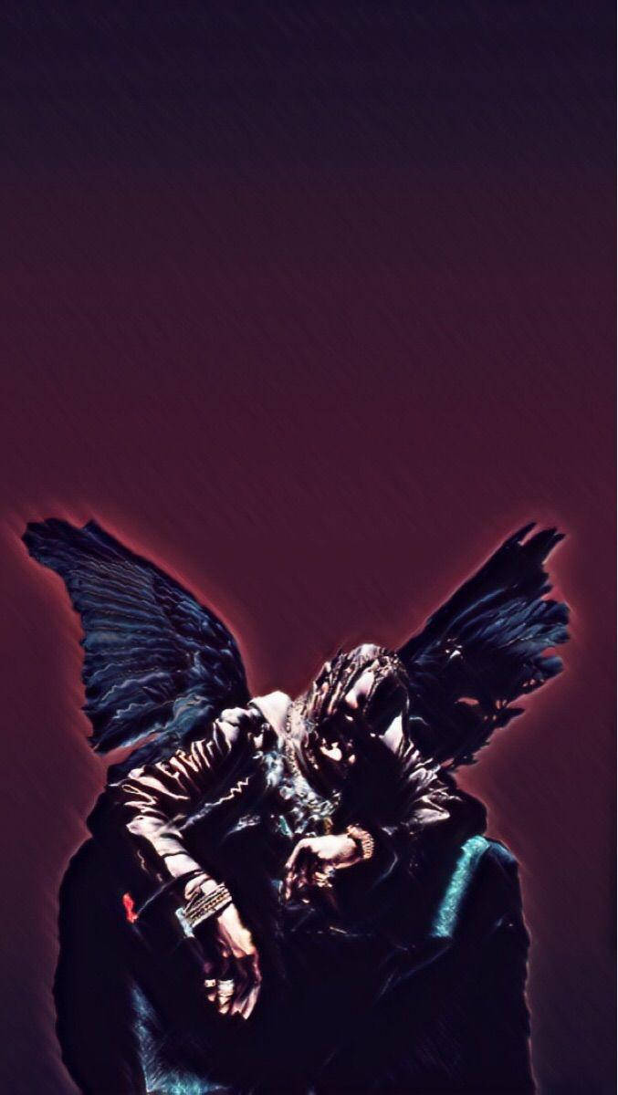Astroworld, iPhone, dark angelic figure, SD Phone Wallpaper