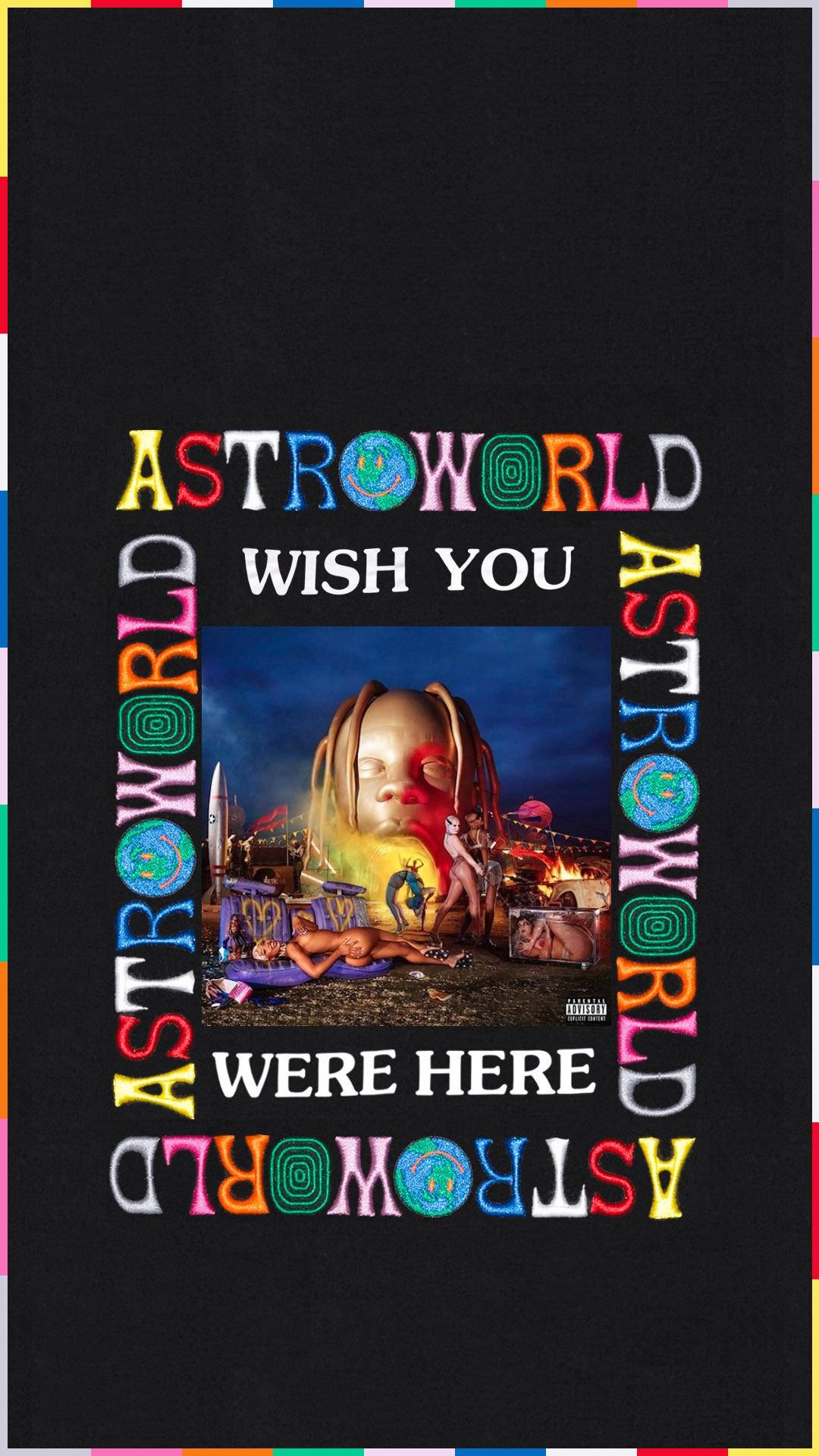 Astroworld, surreal scene, chaotic festival setting, Full HD Phone Wallpaper