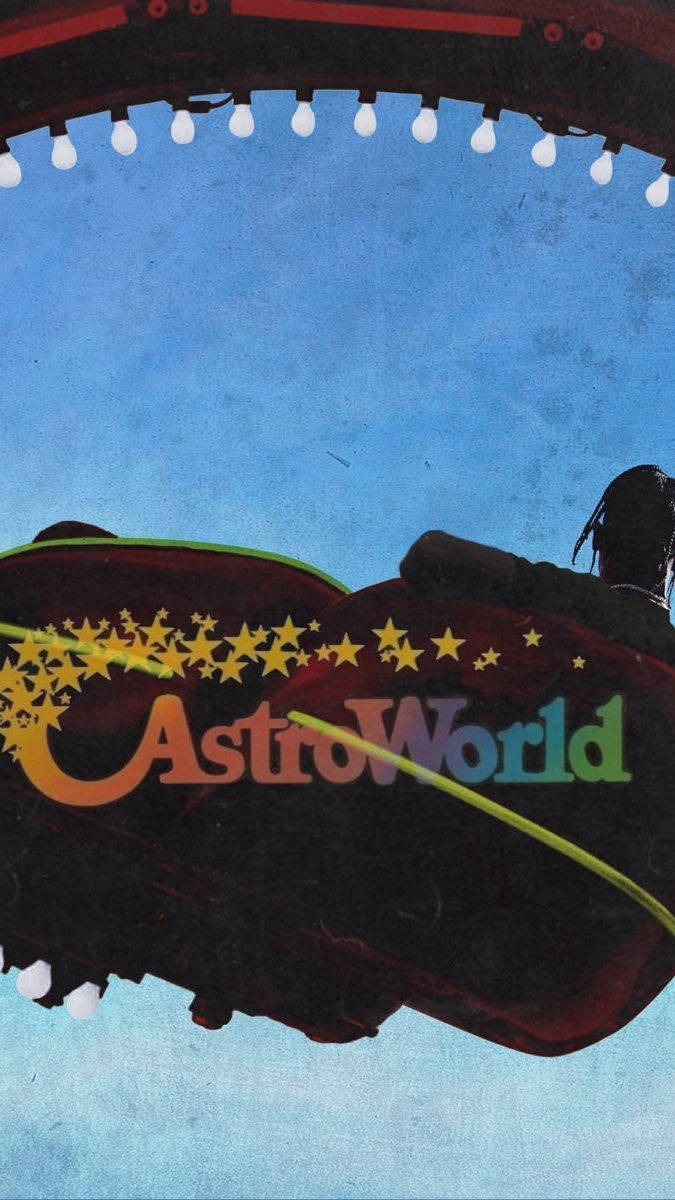 AstroWorld, roller coaster, stars, SD Phone Wallpaper