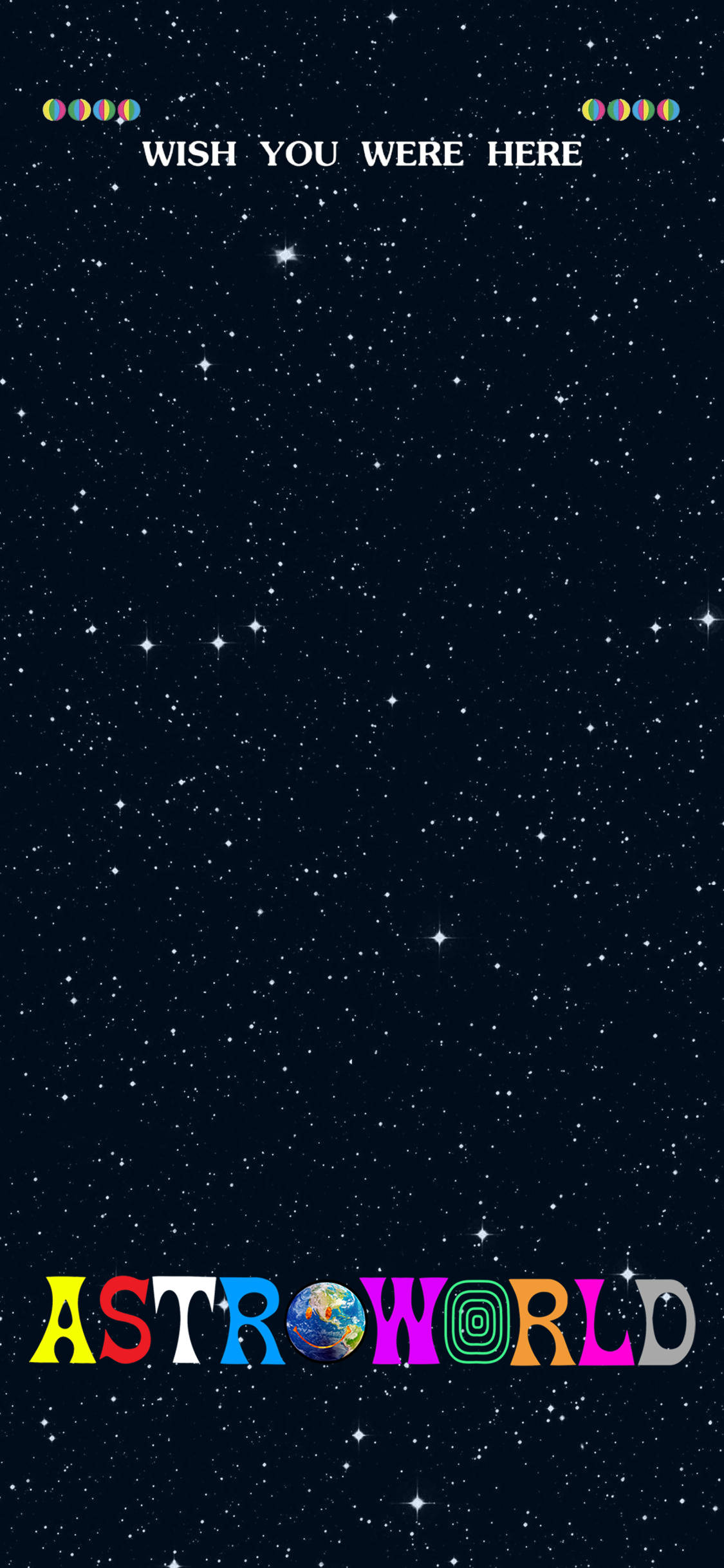 Astroworld, iPhone 1125 x 2436, starry night sky, Full HD Phone Wallpaper