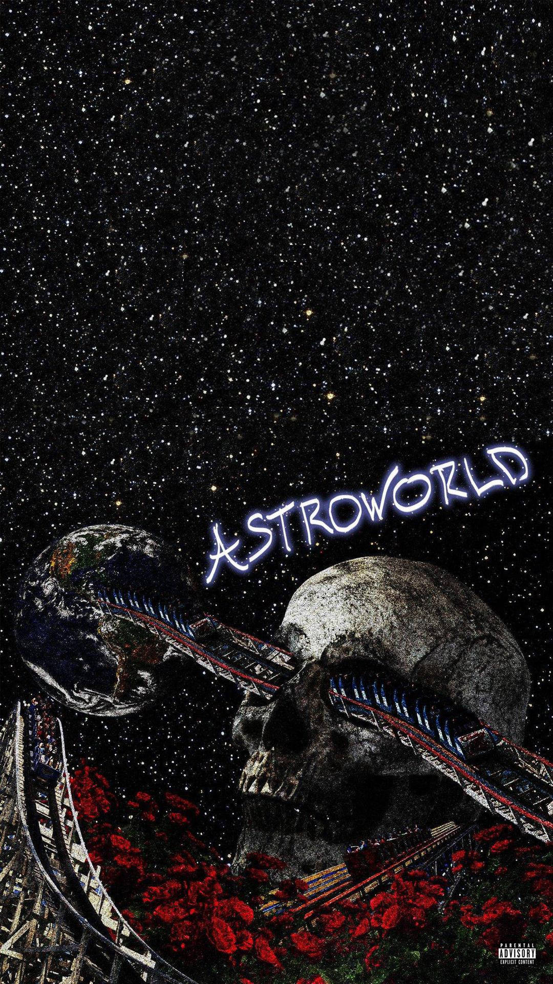 Astroworld, cosmic roller coaster, starfield, Full HD Phone Wallpaper