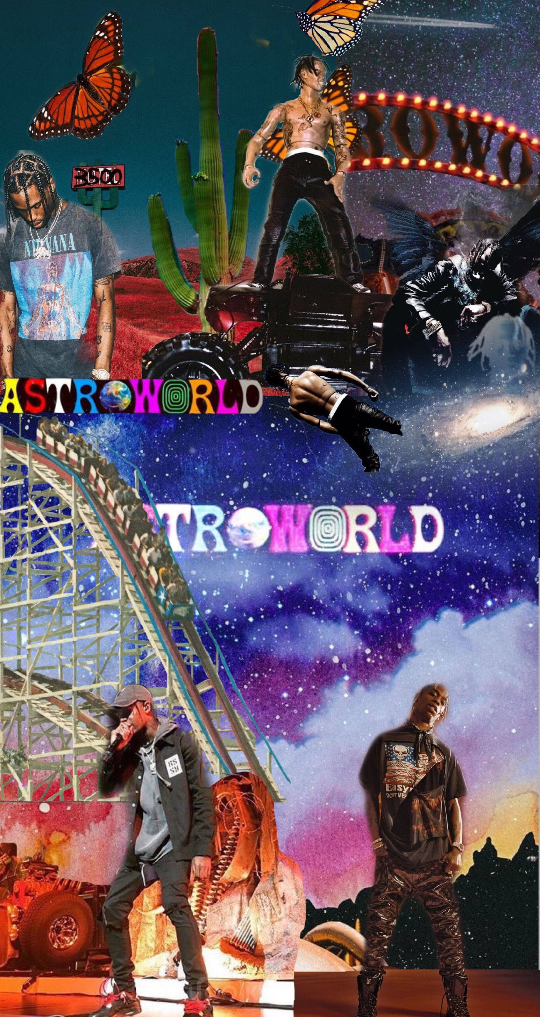 Astroworld, iPhone, cosmic starry sky, 2K Phone Wallpaper