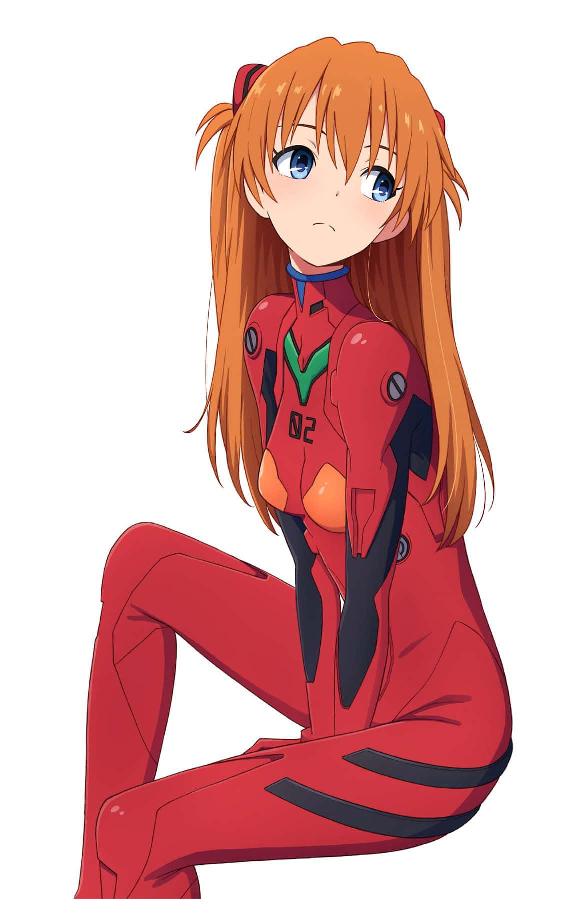 Asuka Langley Soryu, orange hair, blue eyes, HD Phone Wallpaper