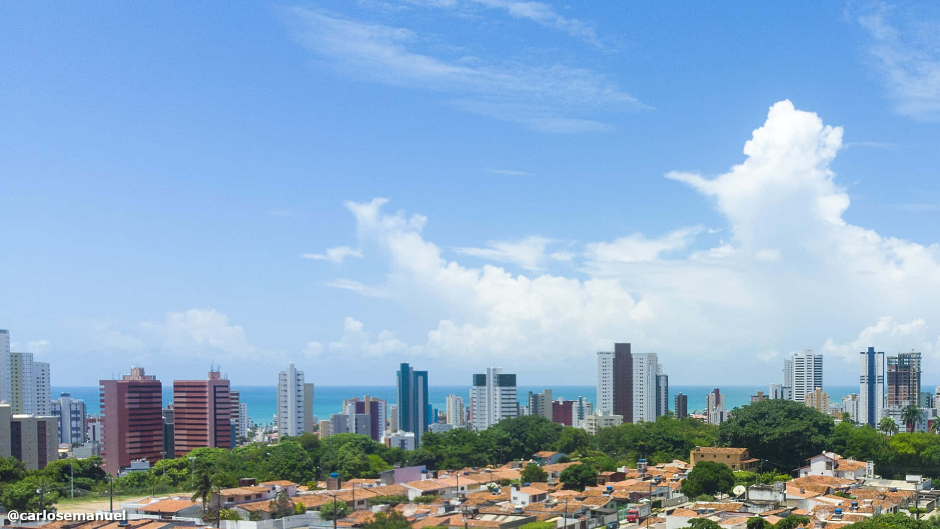 Asuncion, coastal cityscape, modern high-rises, Full HD Desktop Wallpaper