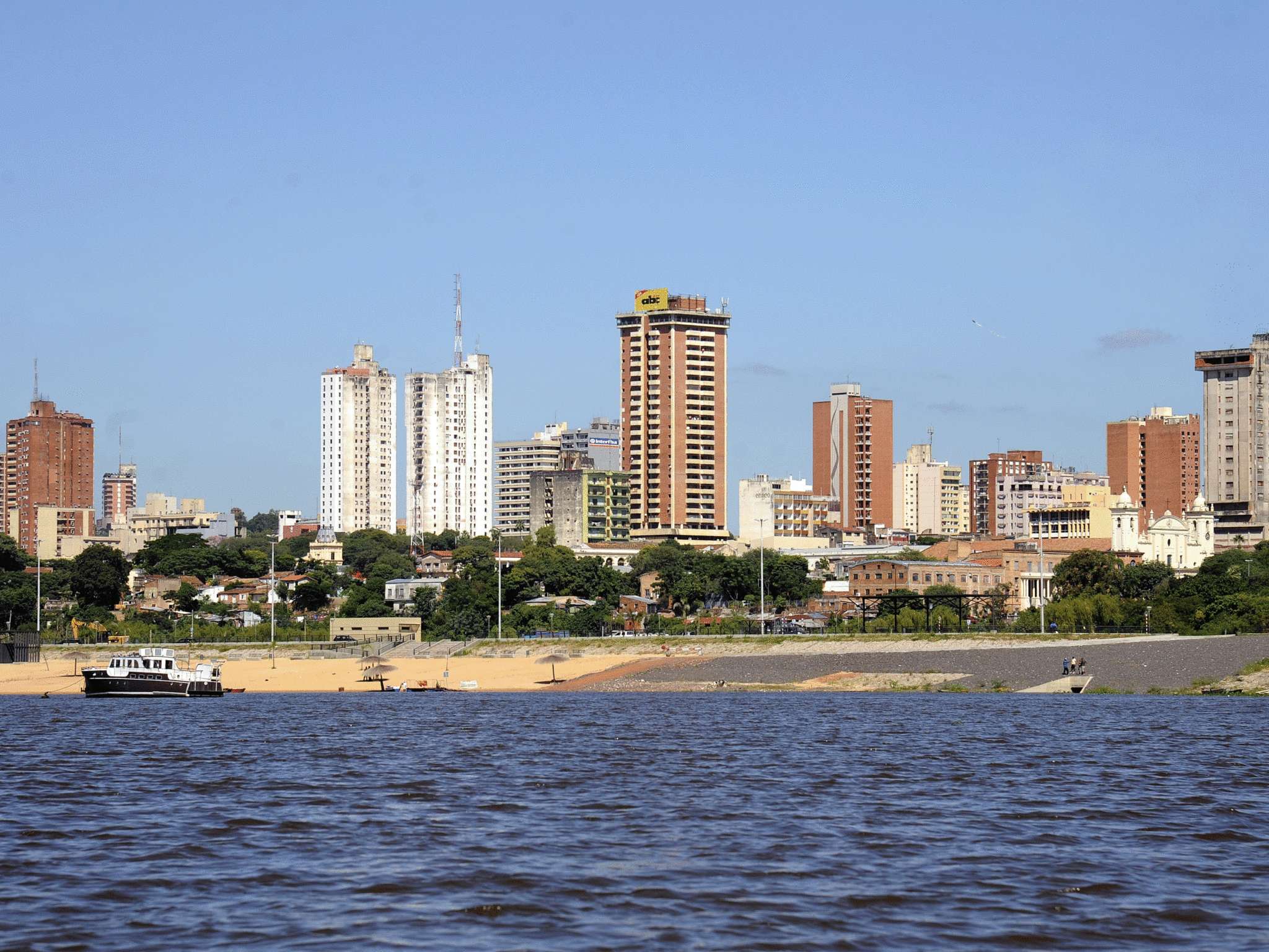 Asuncion, modern city skyline, tall buildings, Full HD Desktop Wallpaper