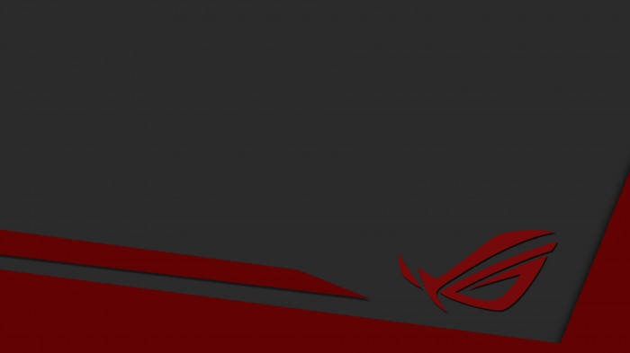 ASUS ROG Logo, gray, red, SD Desktop Wallpaper