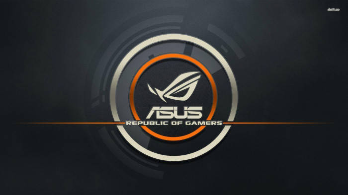 ASUS ROG Logo, futuristic, white, SD Desktop Wallpaper