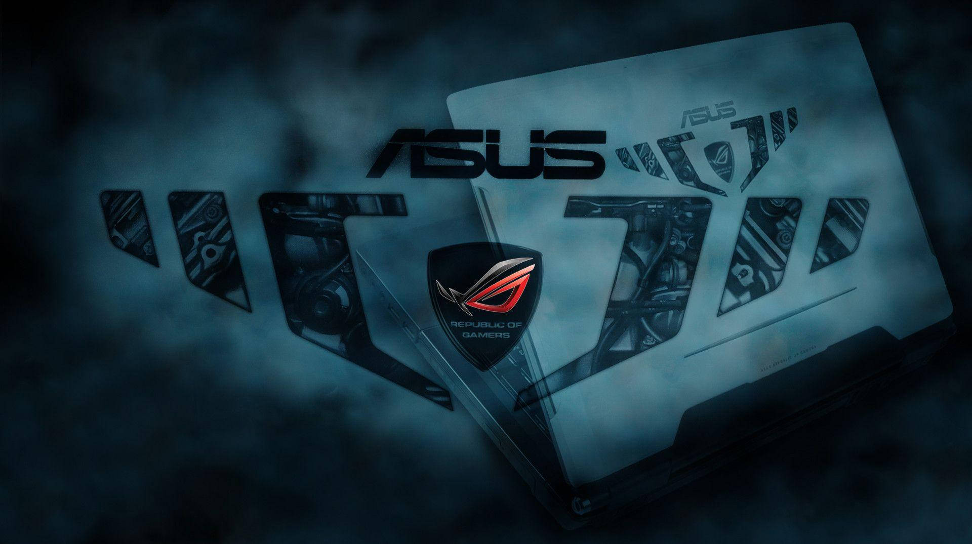 Asus ROG, gaming laptop, red accents, Full HD Desktop Wallpaper