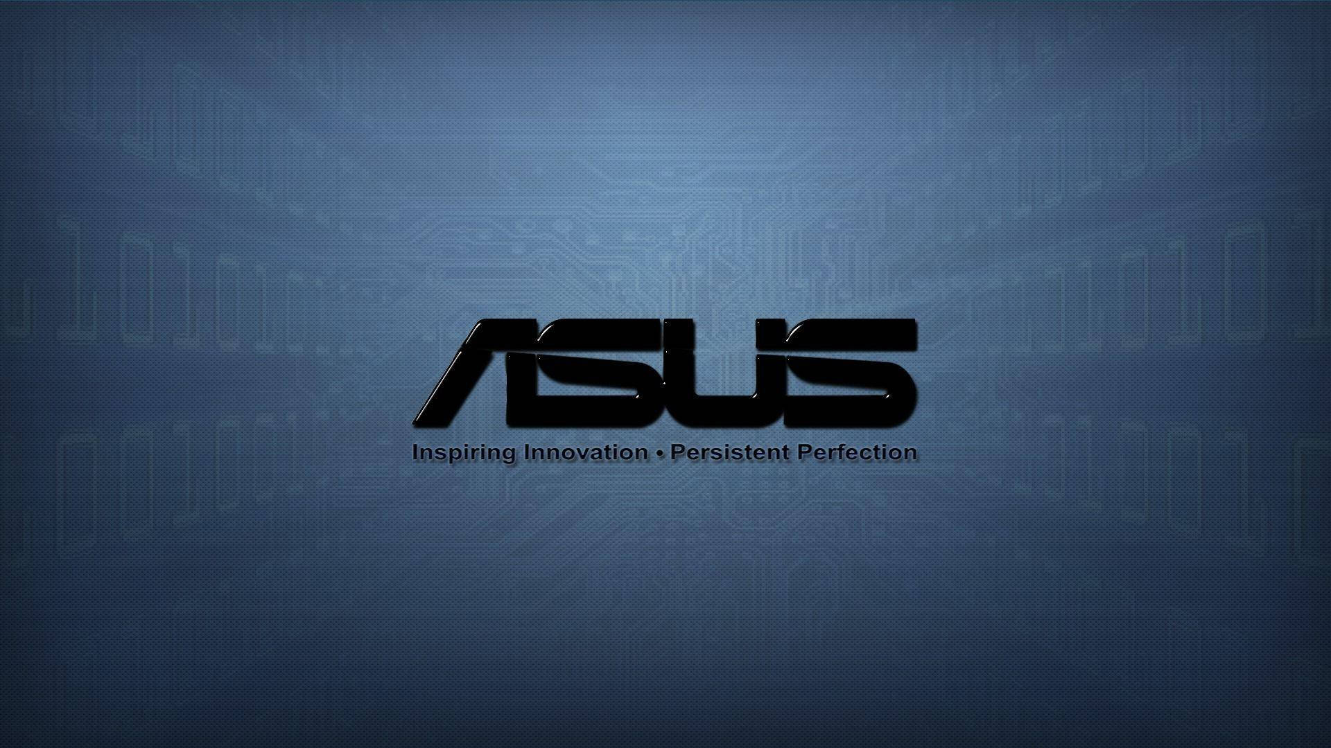 ASUS, sleek black, glowing circuitry, Full HD Desktop Wallpaper