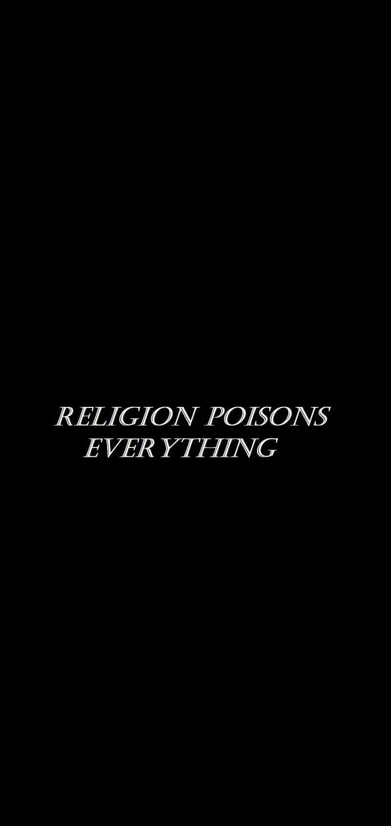 Atheist, white text, stark black background, HD Phone Wallpaper