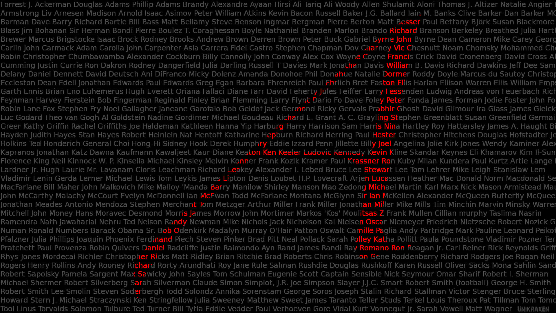 Atheist, red letter A, black background, Full HD Desktop Wallpaper