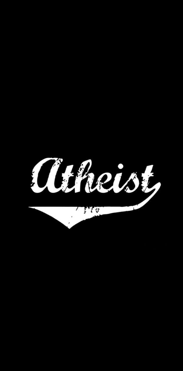 Atheist, white distressed, vintage sports jersey style, HD Phone Wallpaper