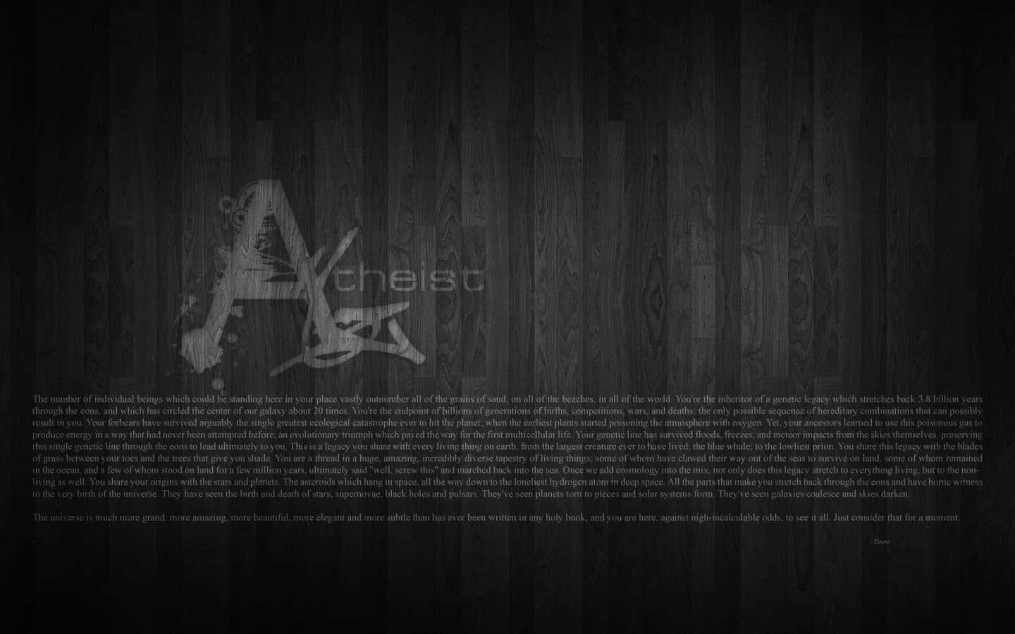 Atheist, star, white, HD Desktop Wallpaper