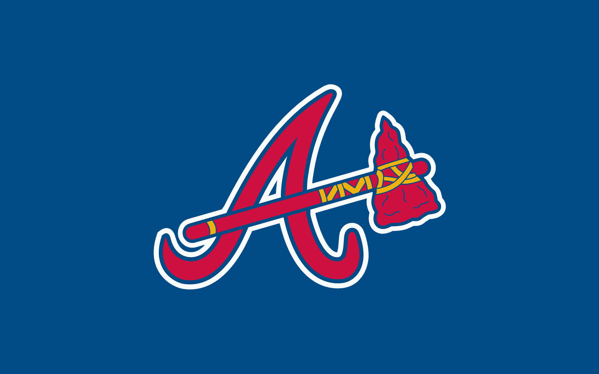 Atlanta Braves, red, white, Full HD Desktop Wallpaper