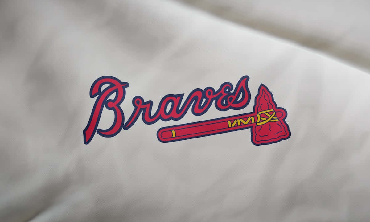 Atlanta Braves, red Braves logo, tomahawk, SD Desktop Wallpaper