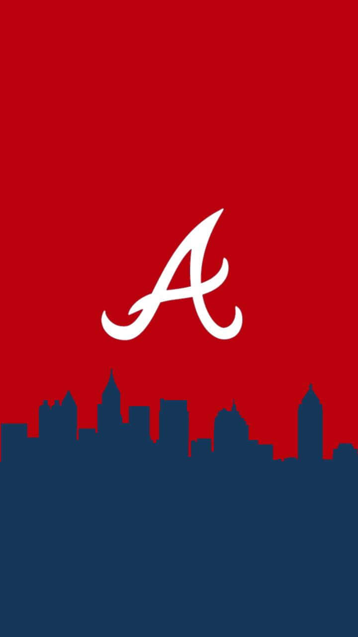 Atlanta Braves, iPhone, white script A logo, HD Phone Wallpaper