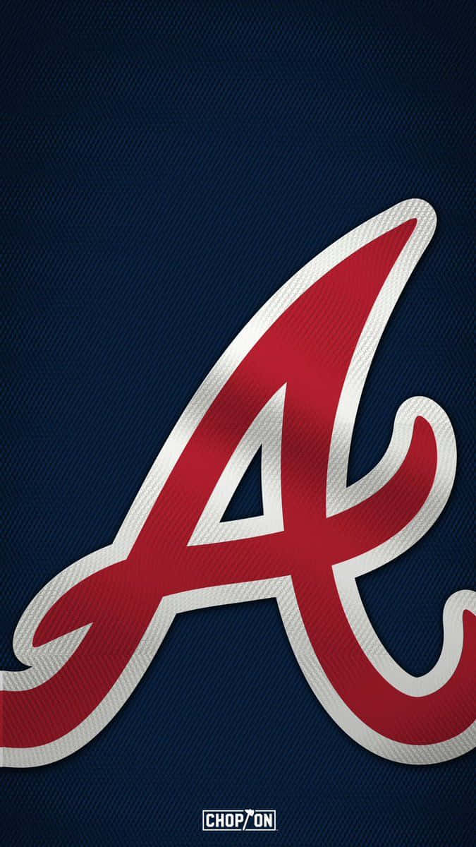Atlanta Braves, iPhone 675 x 1200, red and white stylized 'A' logo, SD Phone Wallpaper