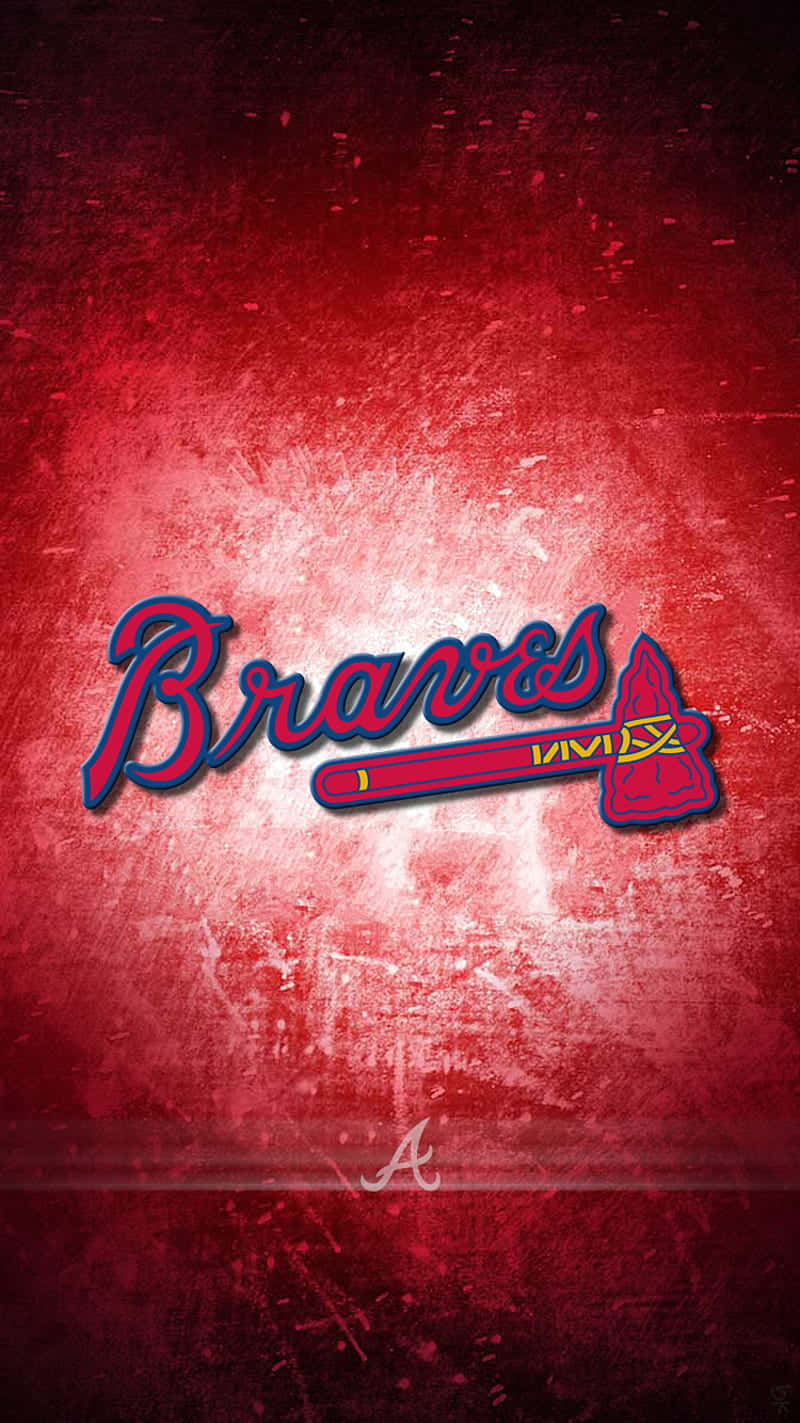 Atlanta Braves, iPhone, bold red and blue, HD Phone Wallpaper