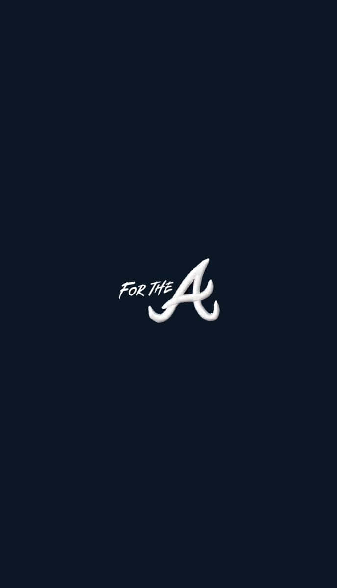 Atlanta Braves, iPhone, white stylized 'A' logo, SD Phone Wallpaper