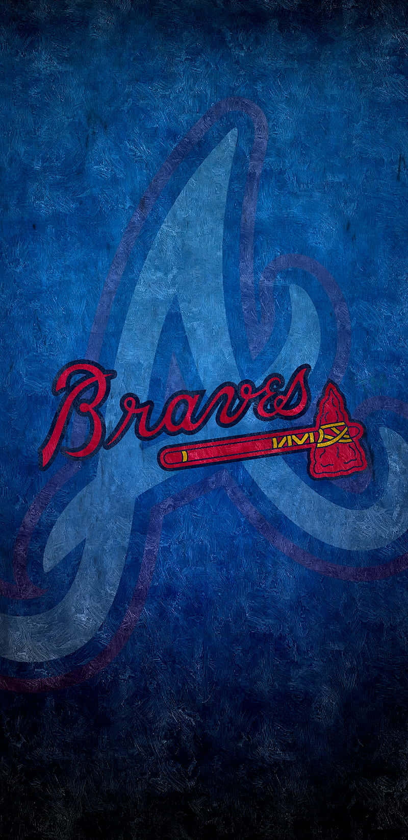 Atlanta Braves, iPhone, blue, HD Phone Wallpaper