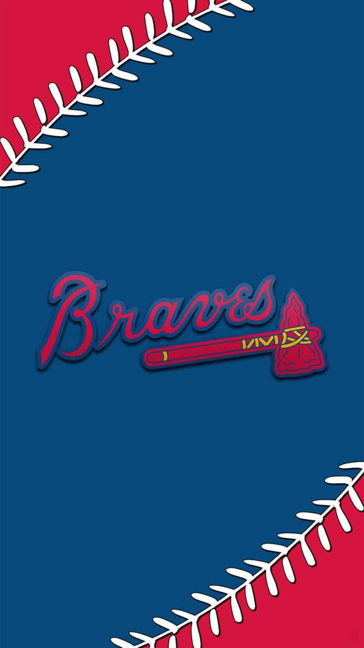 Atlanta Braves, iPhone, red and blue, HD Phone Wallpaper