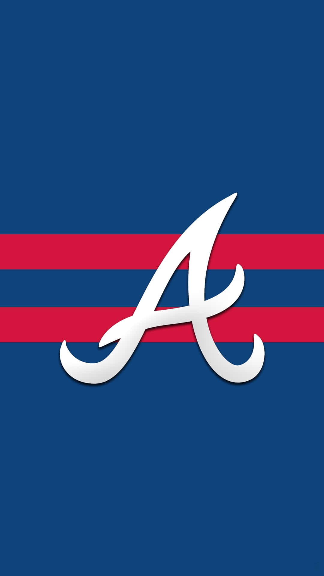 Atlanta Braves, iPhone, white script A logo, Full HD Phone Wallpaper