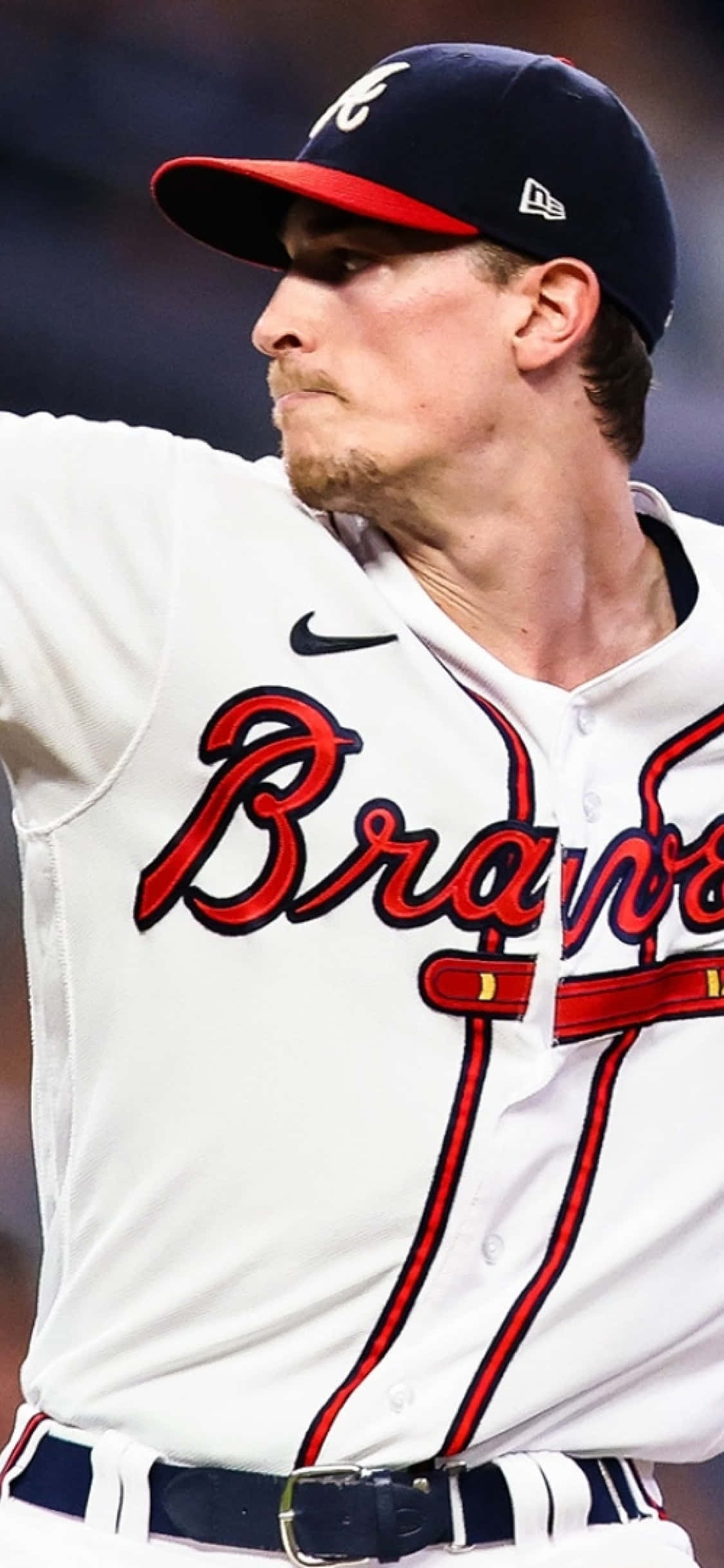 Atlanta Braves, iPhone, baseball pitcher, Full HD Phone Wallpaper
