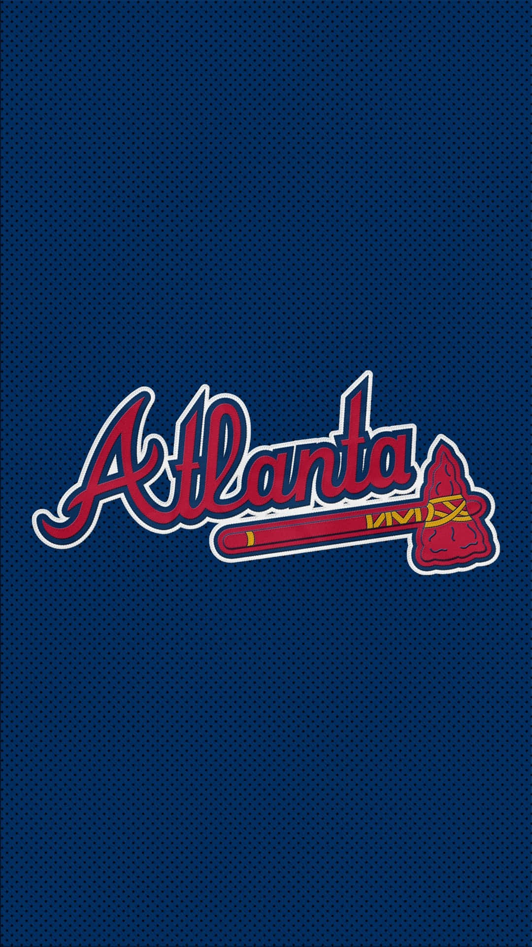 Atlanta Braves, red, white, Full HD Phone Wallpaper