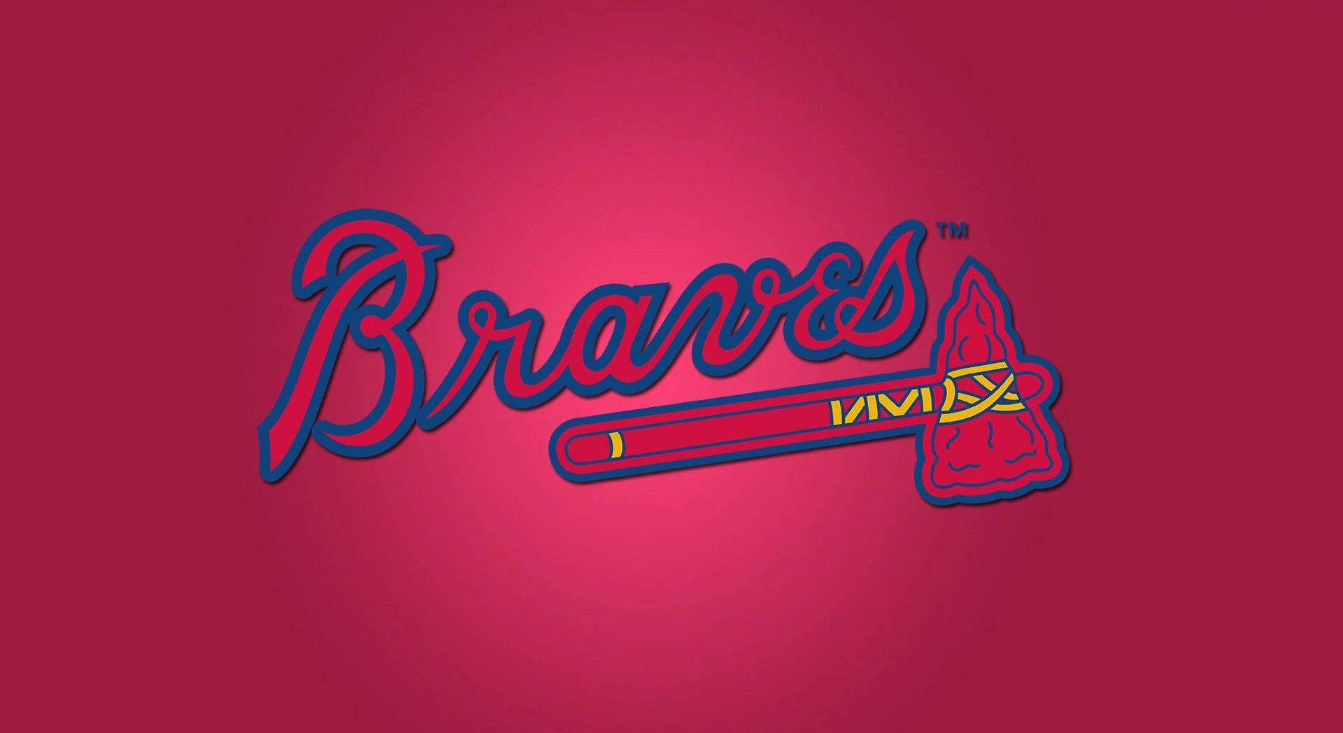 Atlanta Braves, red, blue, Full HD Desktop Wallpaper