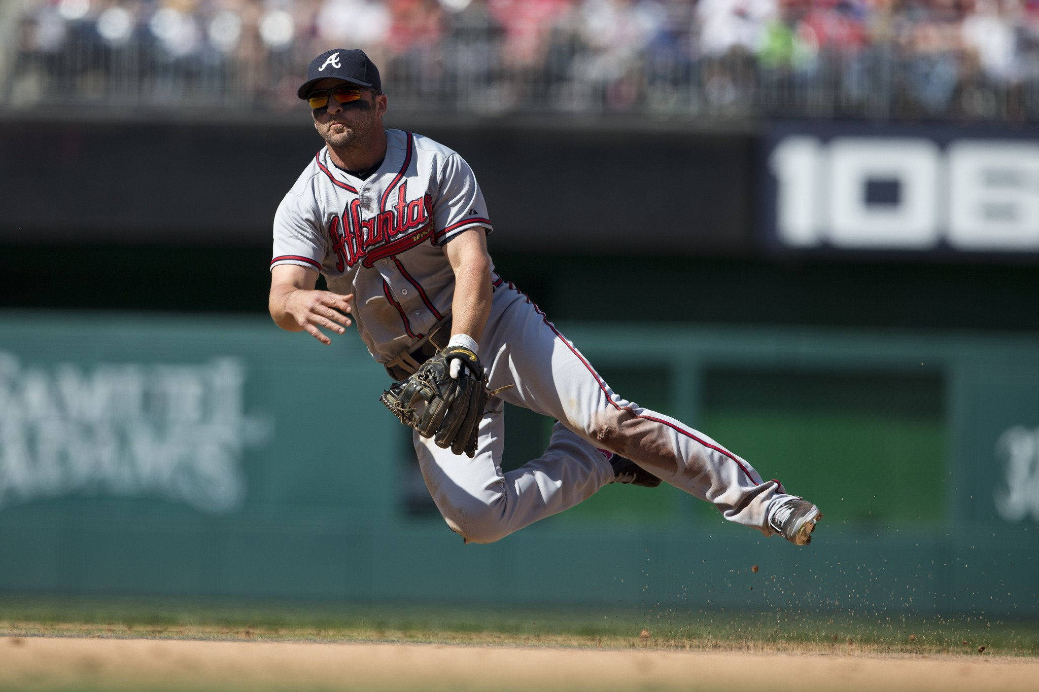 Atlanta Braves, American baseball player, Atlanta uniform, Full HD Desktop Wallpaper