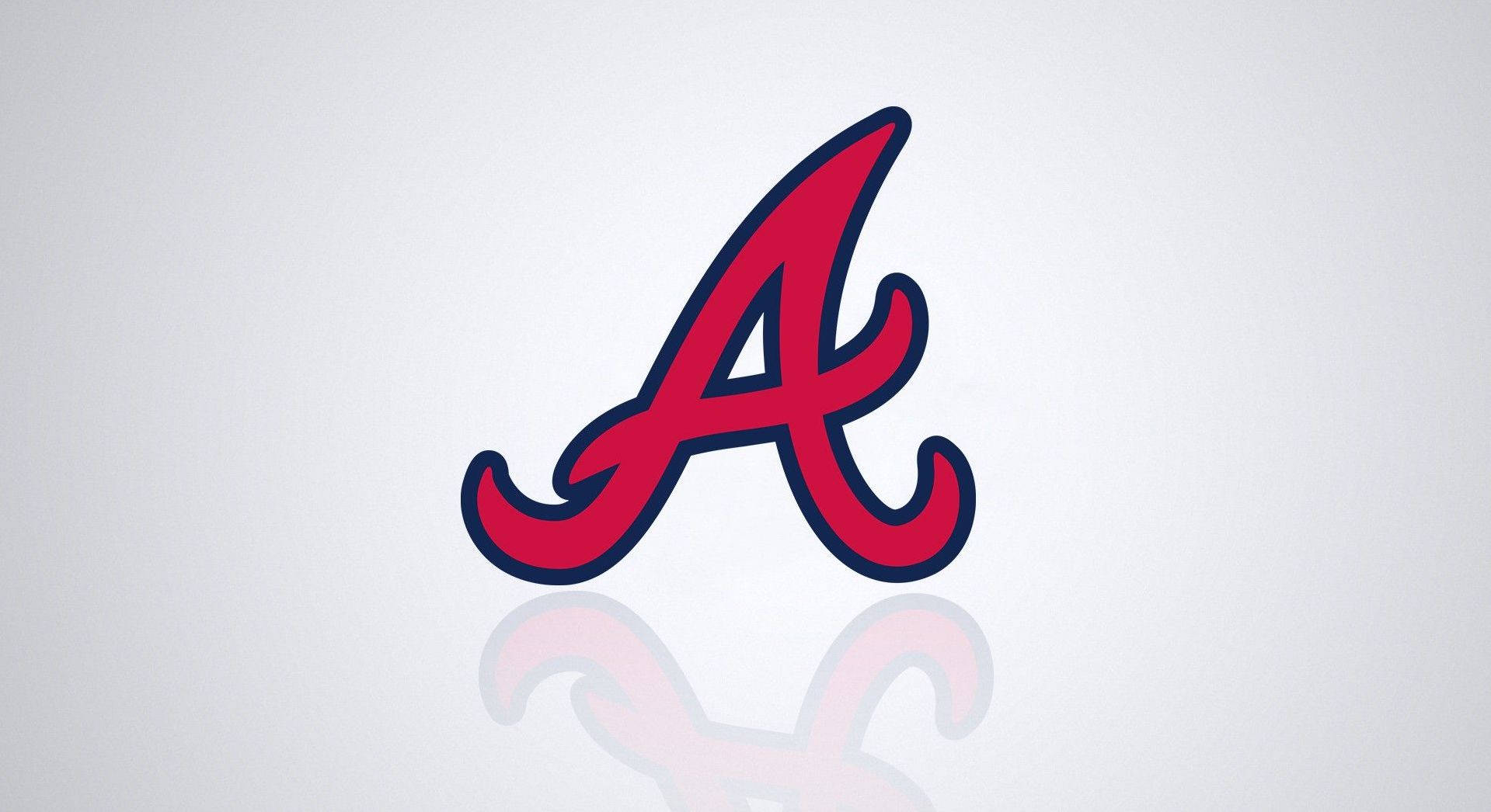 Atlanta Braves, red, navy blue, HD Desktop Wallpaper