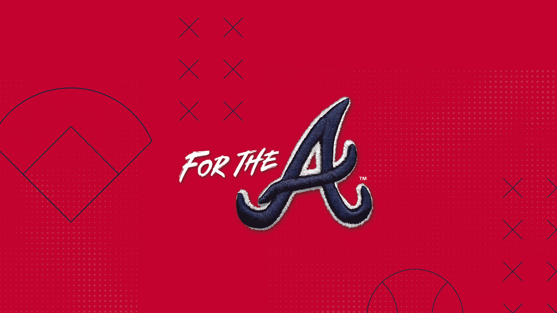 Atlanta Braves, navy blue, white trim, Full HD Desktop Wallpaper