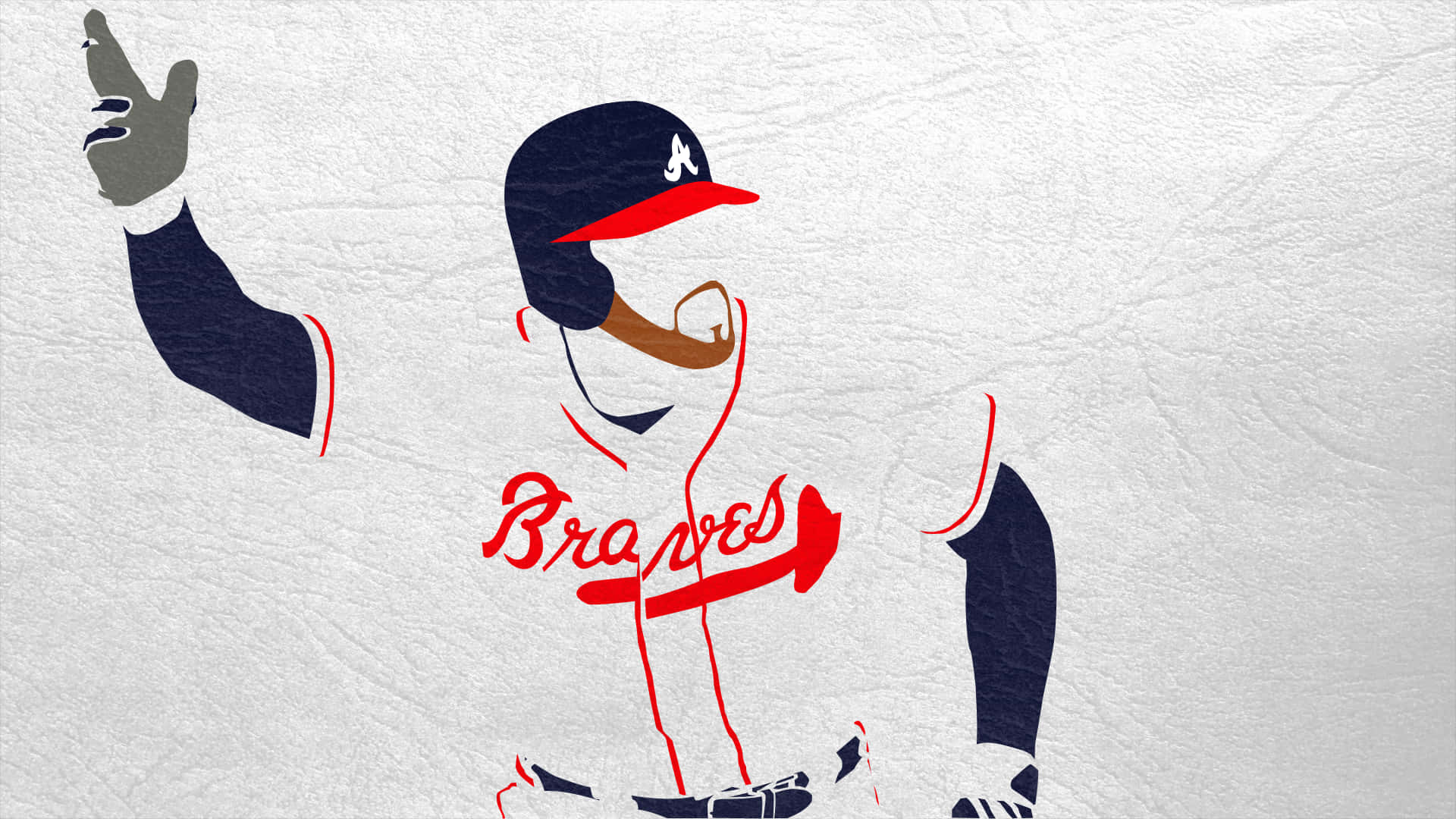 Atlanta Braves, baseball player, Braves uniform, Full HD Desktop Wallpaper