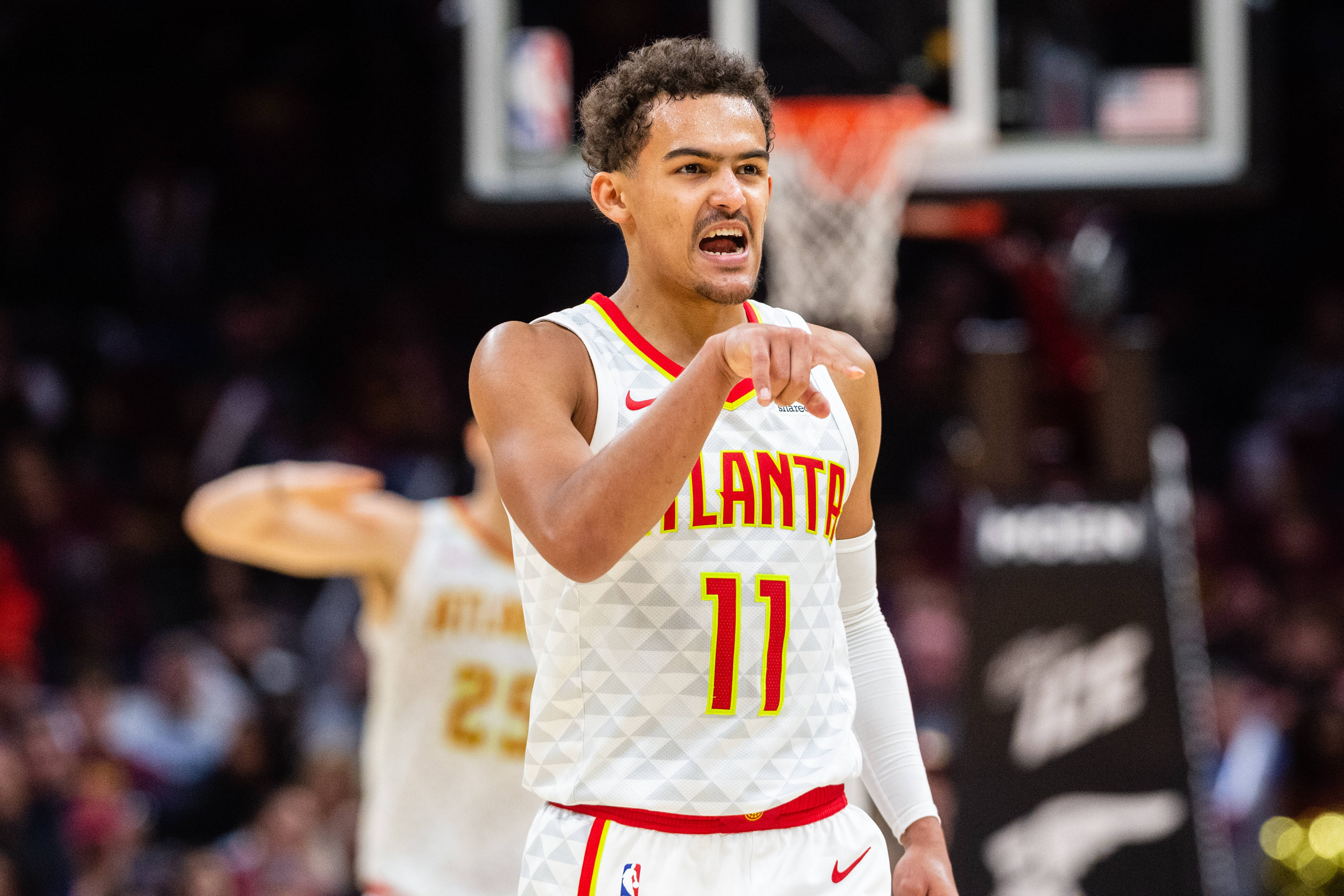 Atlanta Hawks, basketball player, Atlanta jersey, 4K Desktop Wallpaper