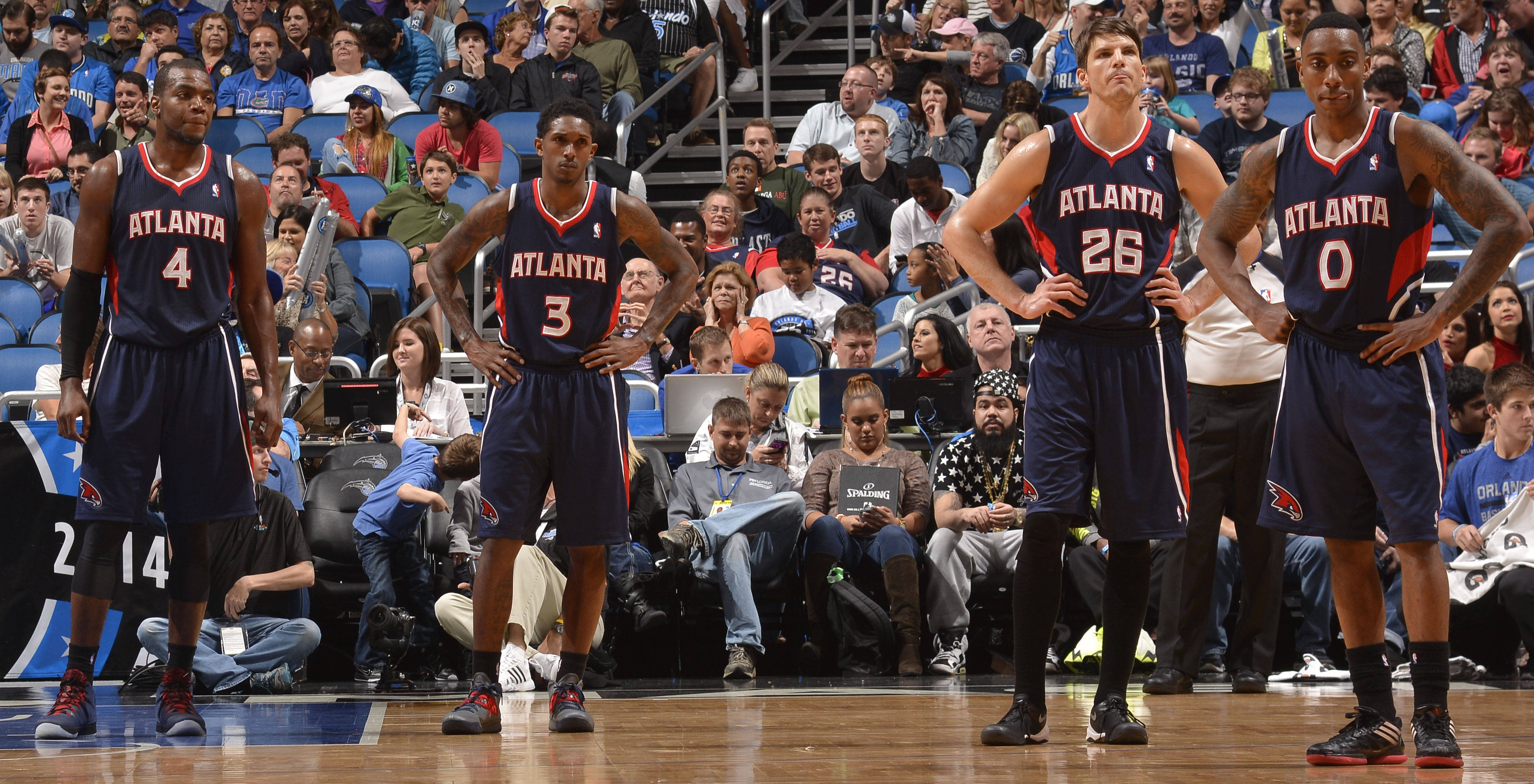 Atlanta Hawks, basketball players, polished court, 4K Desktop Wallpaper