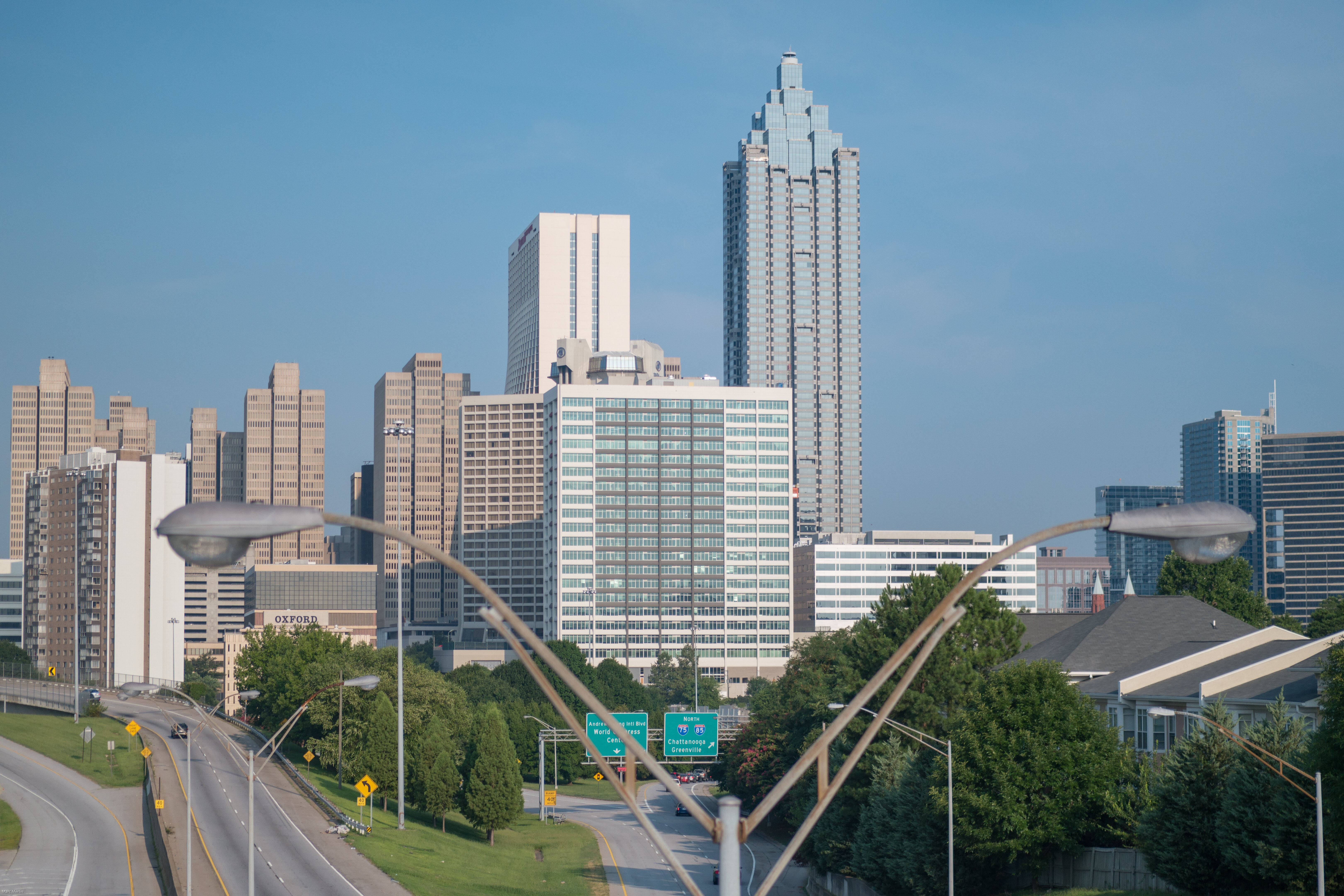 Atlanta Skyline, day view, modern skyscrapers, 5K Desktop Wallpaper