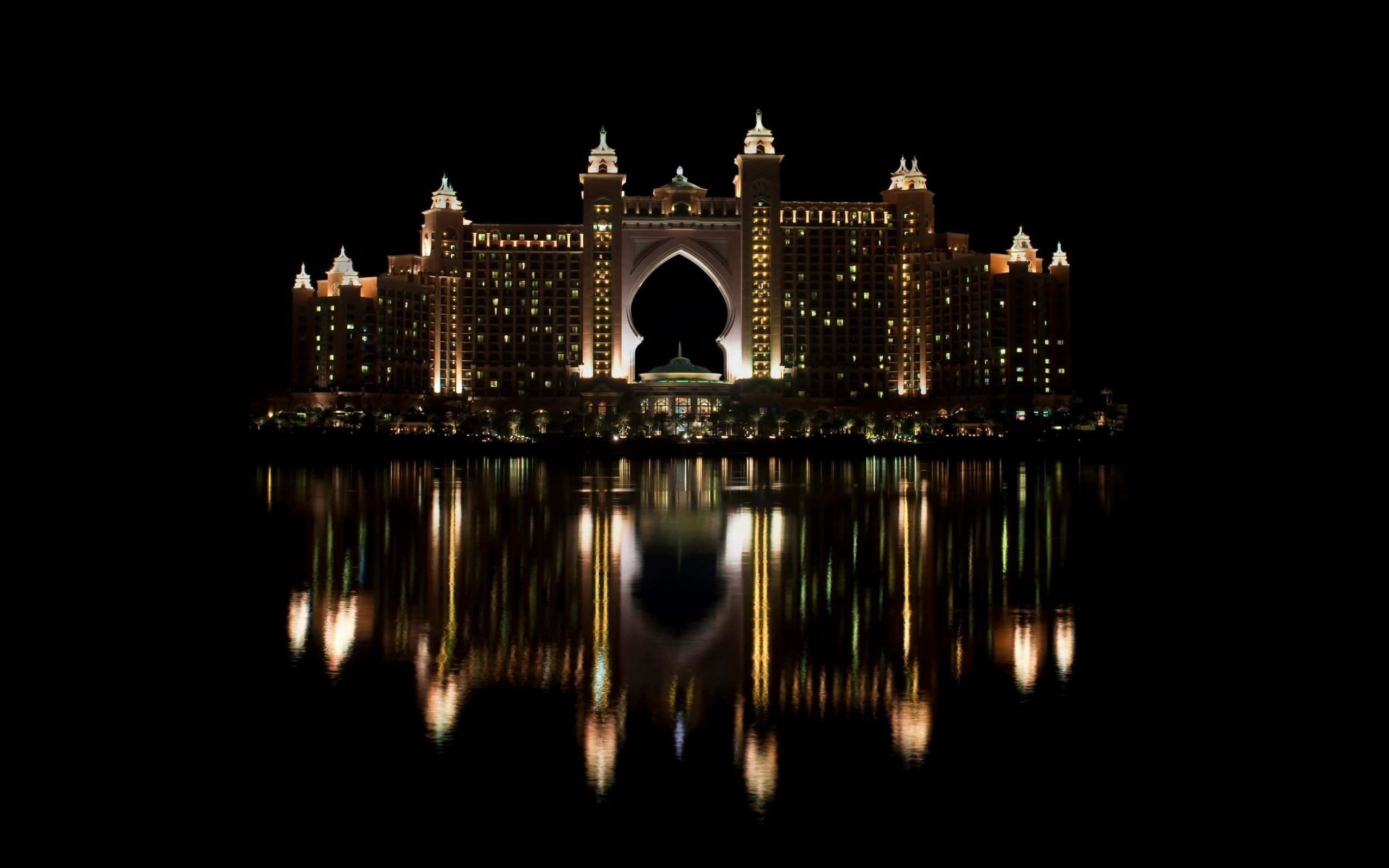 Atlantis Resort, building, hotel, 2K Desktop Wallpaper