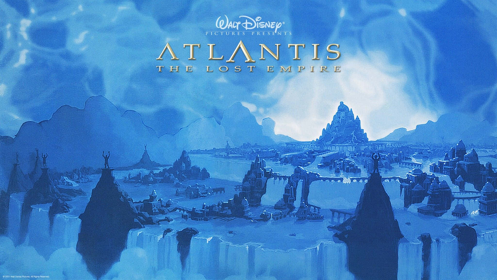 Atlantis the lost empire, underwater city, towering spires, Full HD Desktop Wallpaper