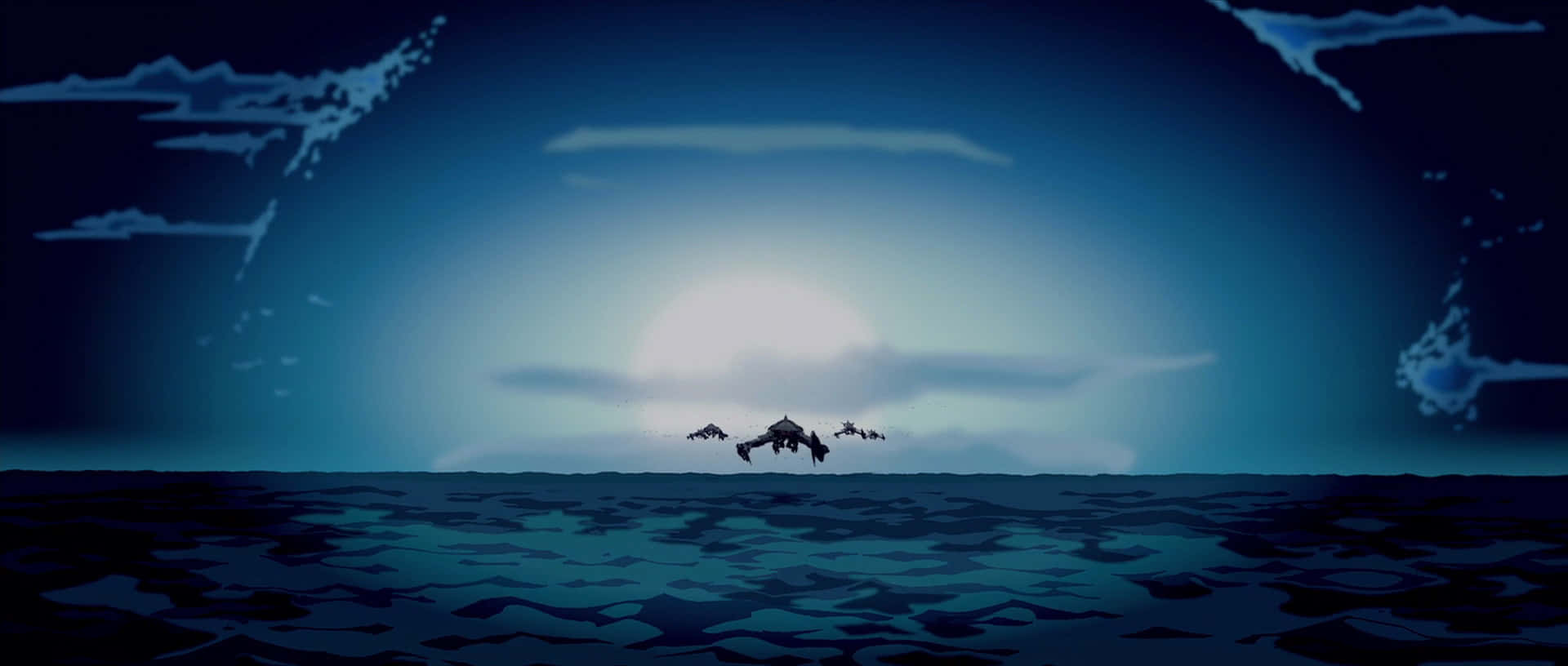 Atlantis the lost empire, ocean, twilight, Full HD Desktop Wallpaper