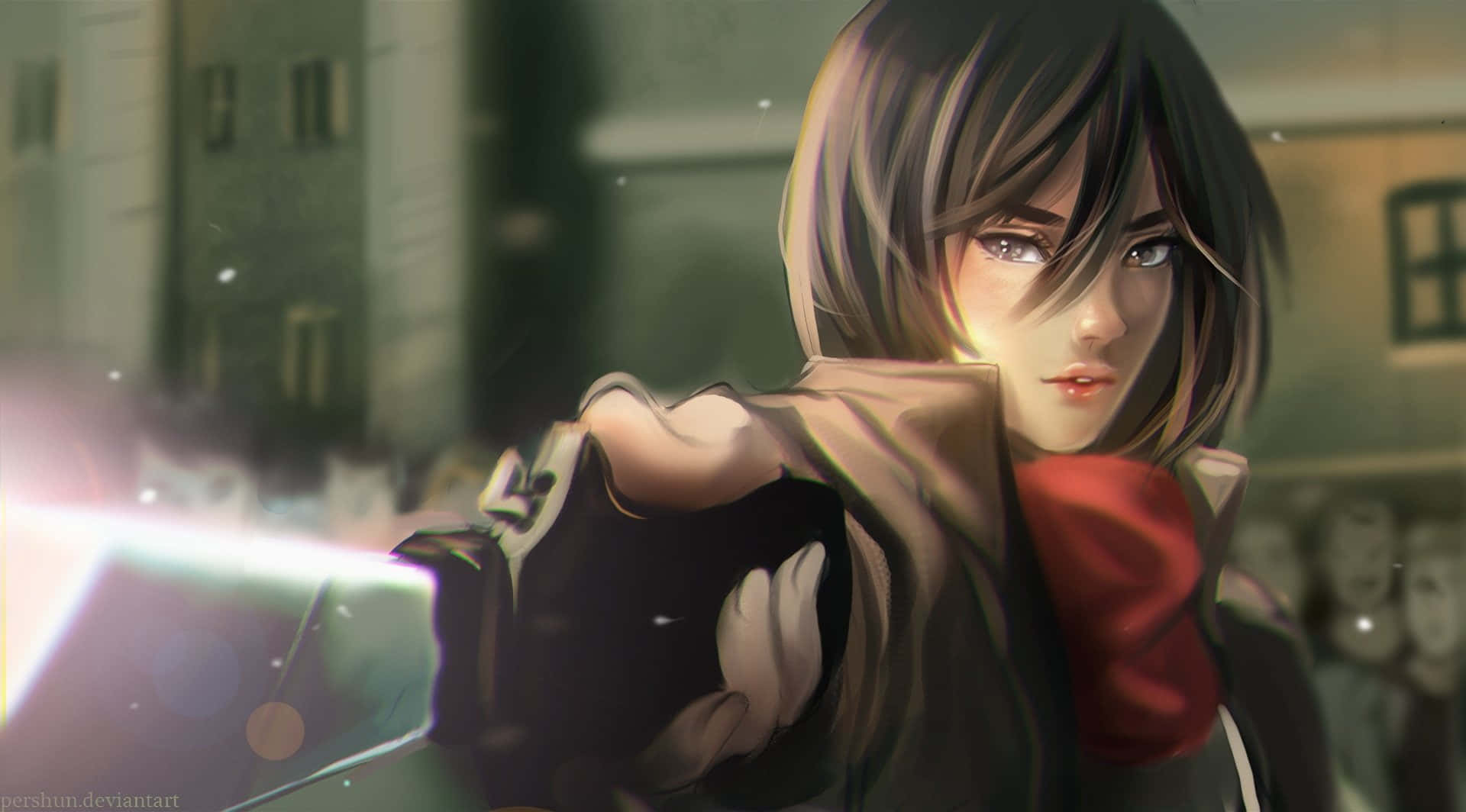 Attack On Titan Poster, 1920 x 1064, anime girl, Full HD Desktop Wallpaper