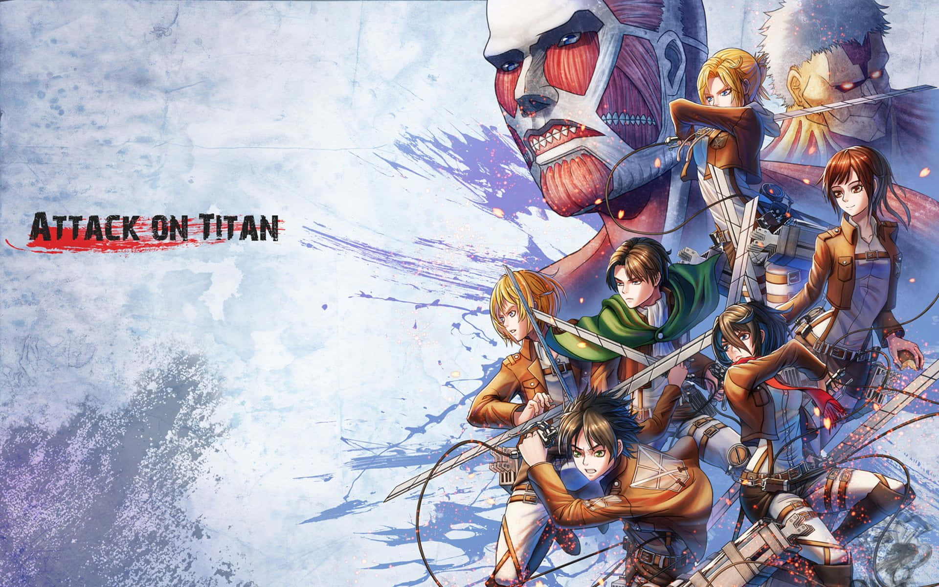 Attack On Titan, poster, 1920 x 1200, Full HD Desktop Wallpaper