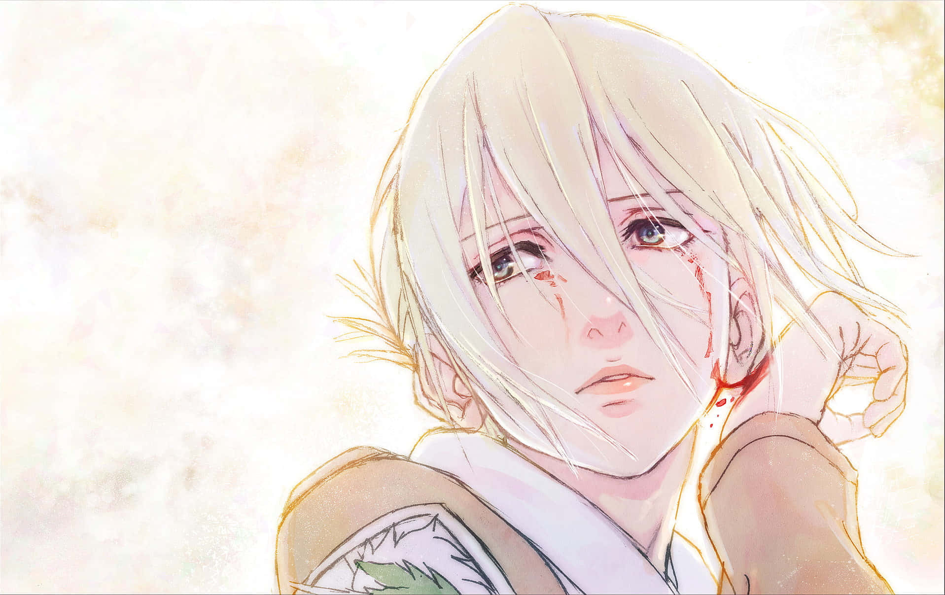 Attack on Titan, anime character, blonde hair, HD Desktop Wallpaper