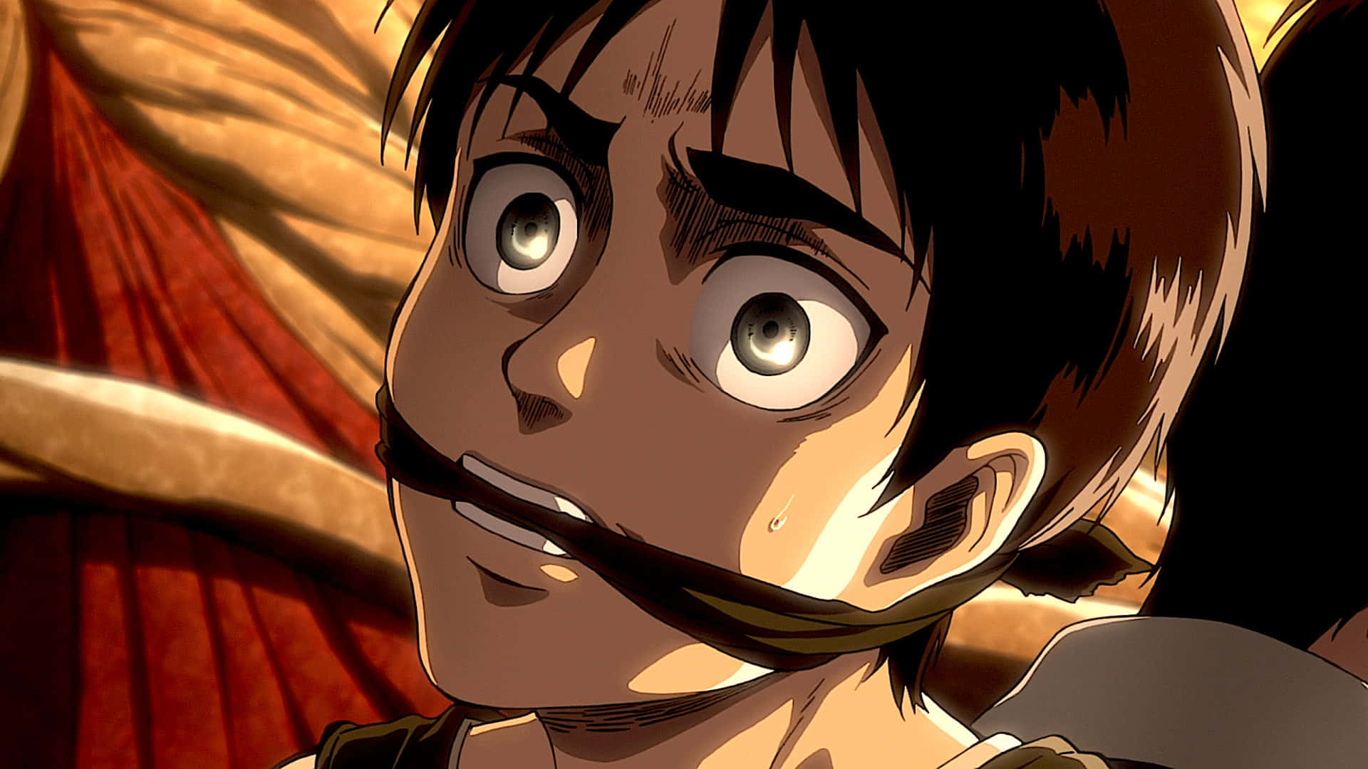 Attack On Titan Season 2, anime character, wide eyes, Full HD Desktop Wallpaper