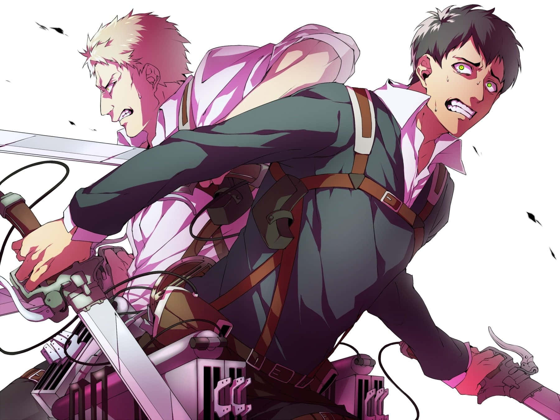 Attack On Titan Season 2, anime warriors, gear, HD Desktop Wallpaper